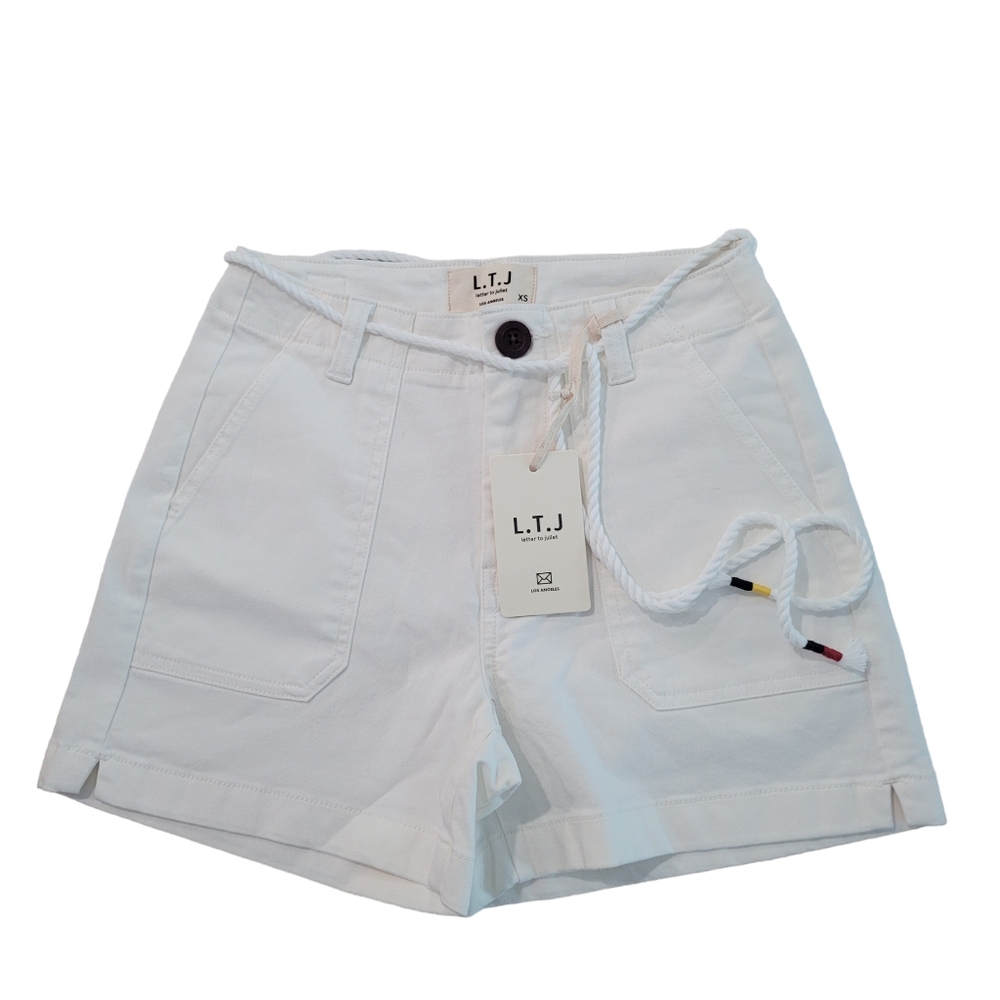 NWT L.T.J Letter to Juliet‎ White Shorts Size XS